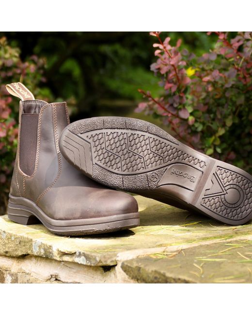 Brogini Brown Kingham Pull-On Water Resistant Yard Boots