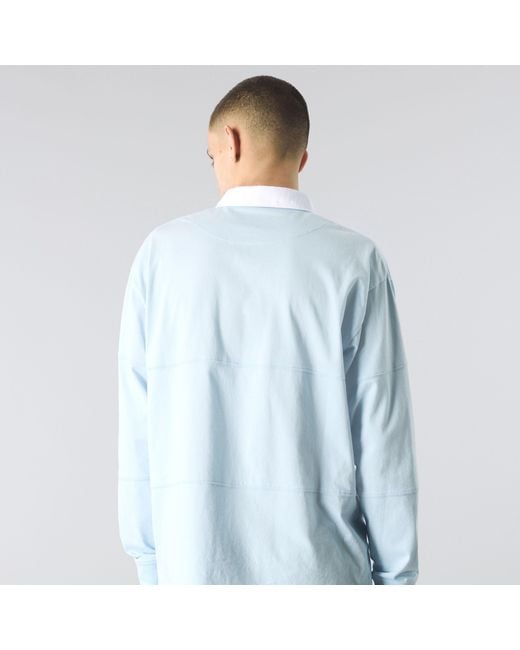 Pretty Green Blue Islington Rugby Polo Shirt for men