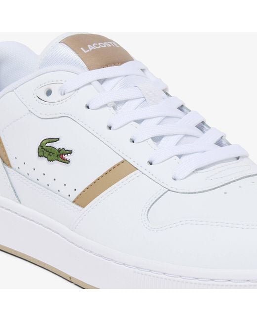 Lacoste White T-Clip Low-Top Trainers for men