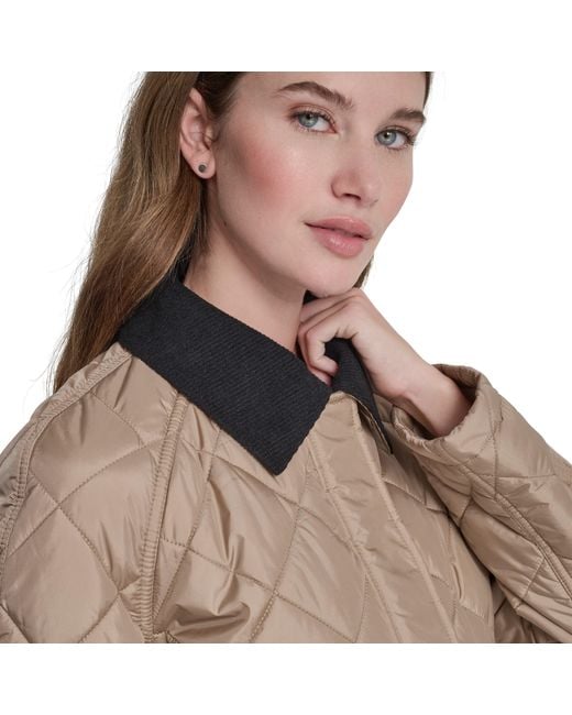 DKNY Blue Quilted Jacket