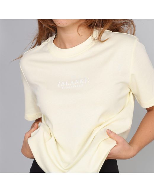 Blank Essentials Green Blank E Core Puff Print T-Shirt Ladies