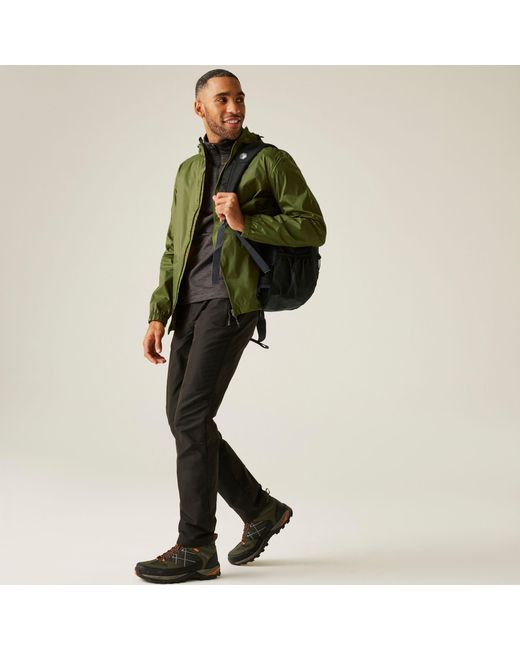 Regatta Green Pack It Iii Waterproof Jacket for men