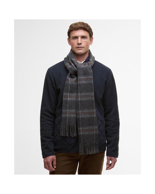 Barbour Black Marsden Reversible Lambswool Scarf