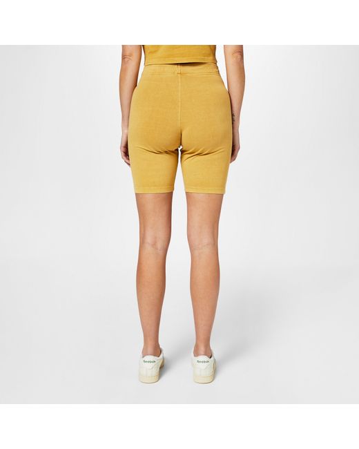 Reebok Yellow Jersey Jogger Shorts