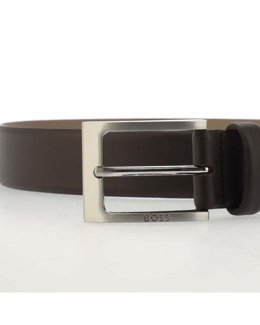 Boss Brown Barnabie Leather Belt for men