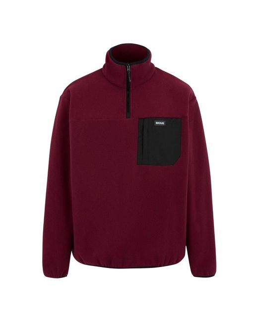 Regatta Red Frankie Half Zip Fleece for men