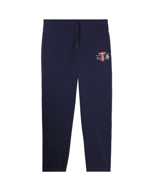 DIESEL Blue Logo Cuff Pants for men
