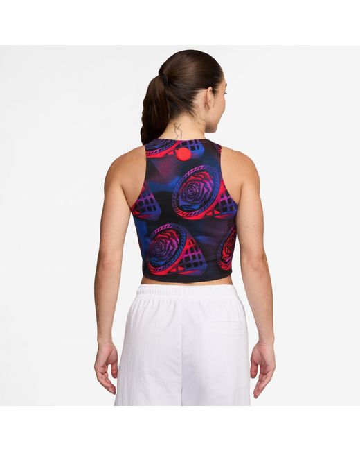 Nike Blue England Printed Tank Top 2025