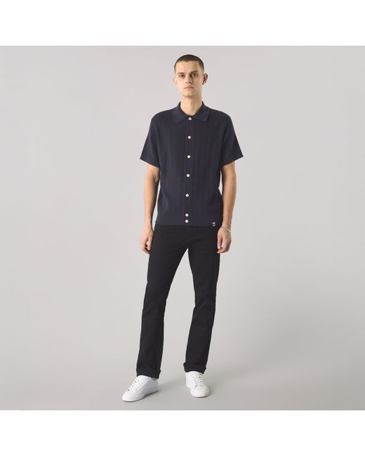 Pretty Green Blue Short-Sleeve Plain Shirt for men