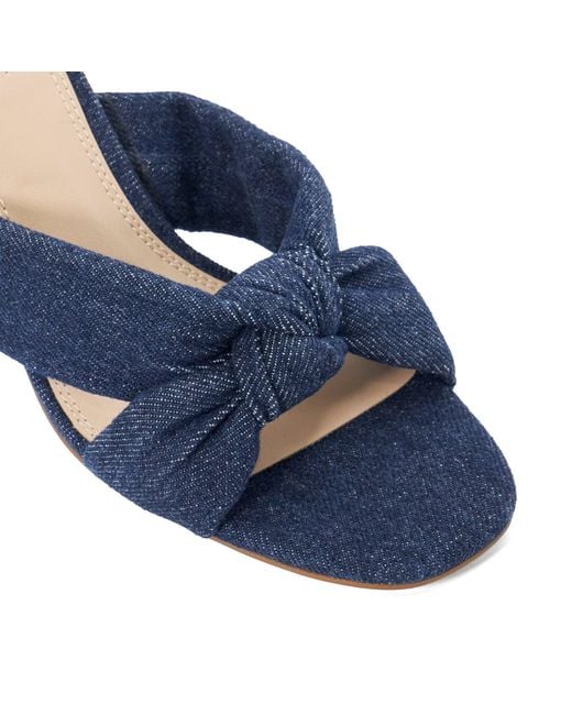 Dune Blue Madden Heeled Sandal