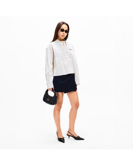 Miu Miu Brown Rectangle Sunglasses