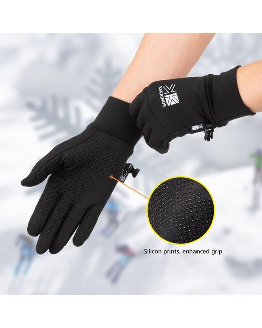 Karrimor Black Thermal Gloves for men