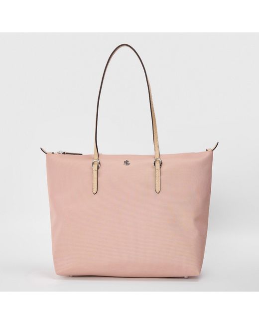 Ralph Lauren Pink Medium Keaton Tote Bag