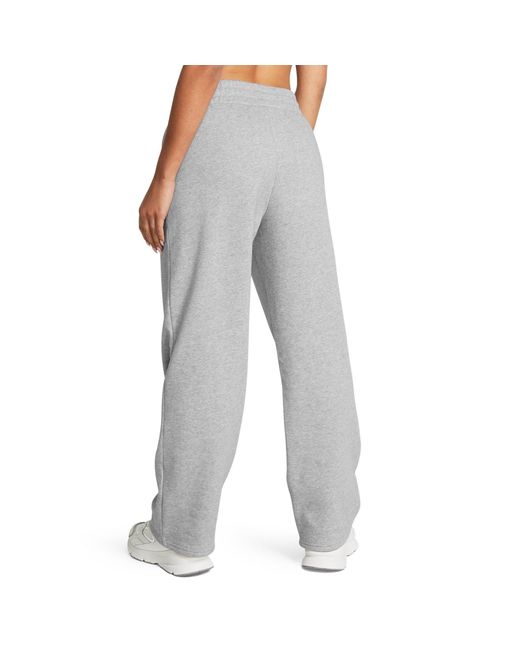 Under Armour Gray Rival Flc Straight Pant Joggers