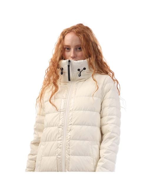 DKNY Natural Down Fill Hooded Quilted Puffer Coat