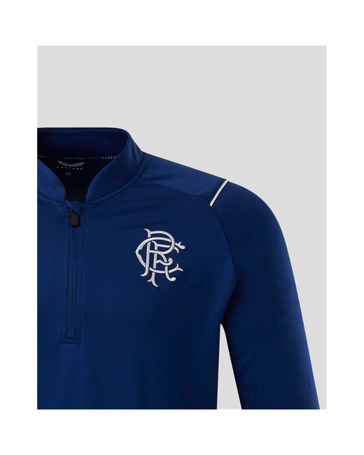 Castore Blue Rangers Quarter-Zip Fleece for men