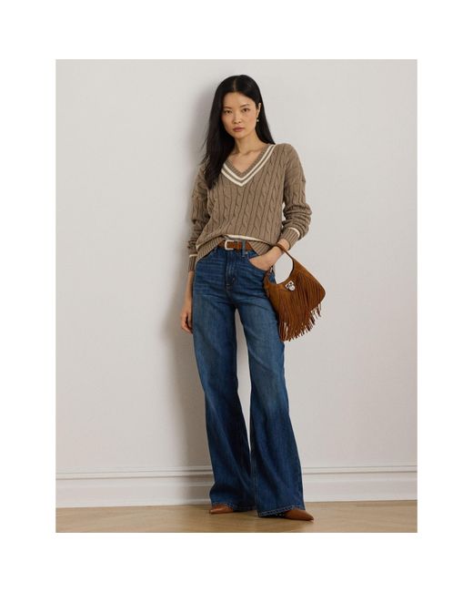Ralph Lauren Brown Crew Neck Jumper