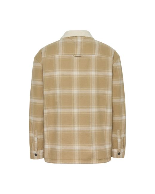 Tommy Hilfiger Natural Check Teddy Overshirt for men