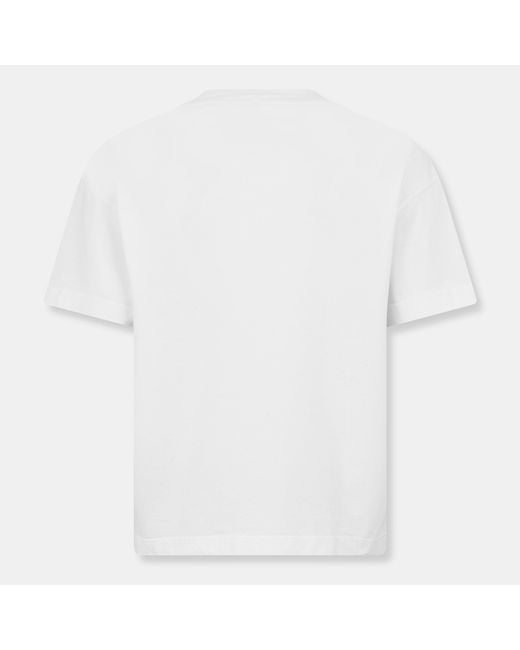 Palm Angels White Oversized T-Shirt for men
