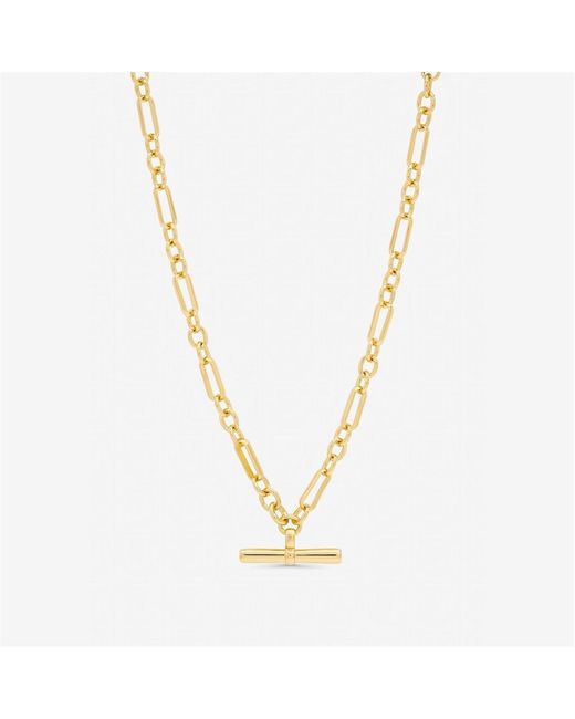 Jon Richard Metallic Plated Luxe T-Bar Necklace