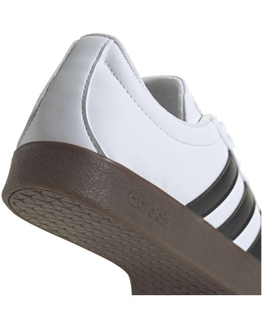 Adidas White Vl Court Base Shoes
