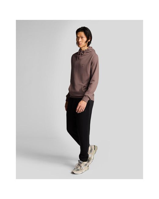 Lyle & Scott Black Closed Hem Fleece Joggers for men