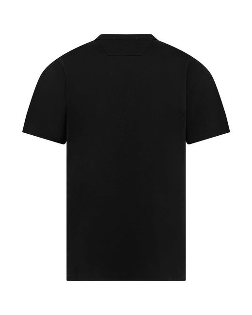 CP COMPANY METROPOLIS Black Regular Fit Basic T-Shirt for men