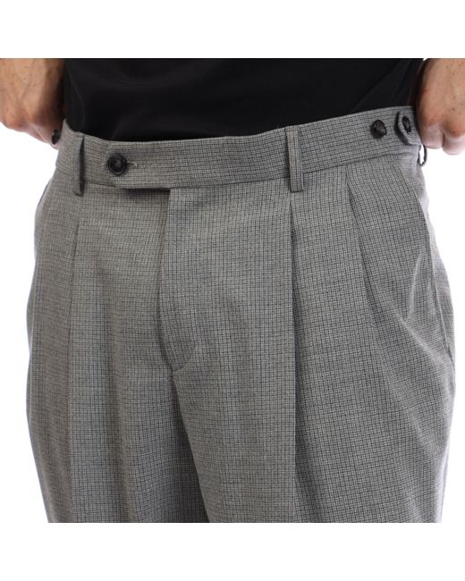 Boss Gray Perin Plts Double Breasted Straight Leg Trousers for men