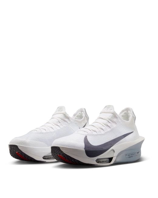 Nike White Zoomx Alphafly 3 Running Shoes for men