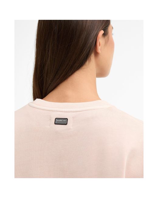 Barbour Pink Crew Sweatshirt