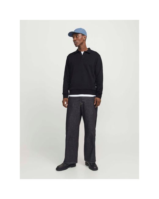 Jack & Jones Blue Bradley Sweat Polo for men