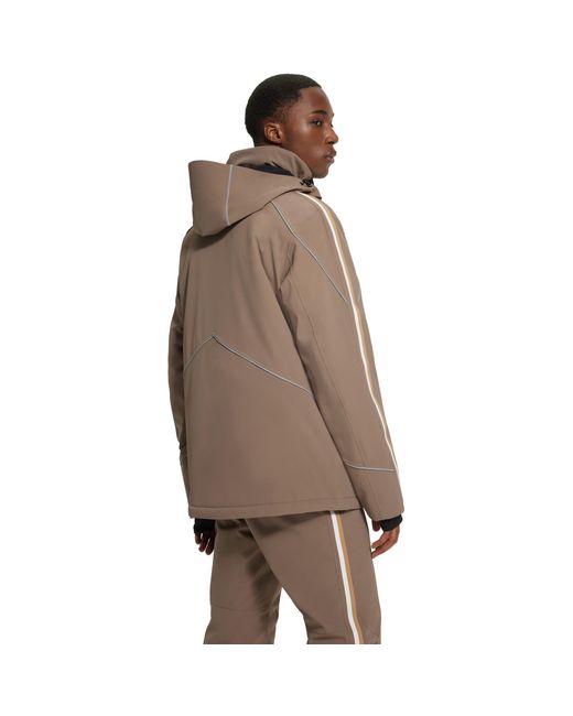Boss Brown Technical Ski Jacket for men
