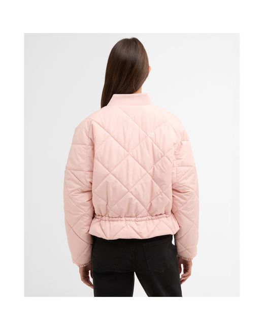 Barbour Pink Pagan Quilted Jacket