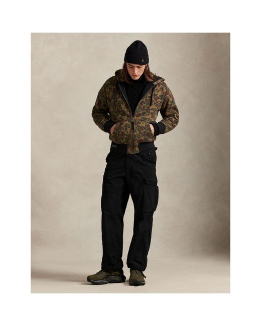Polo Ralph Lauren Green Camo Full Zip Hoodie for men