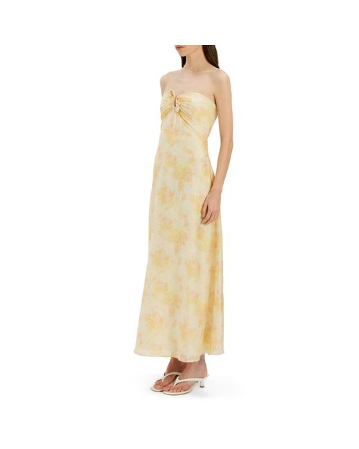 Bardot Metallic Amina Strapless Maxi Dress