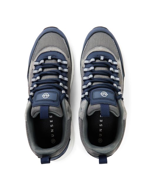 Unseen Blue Clarn Run Trainers for men
