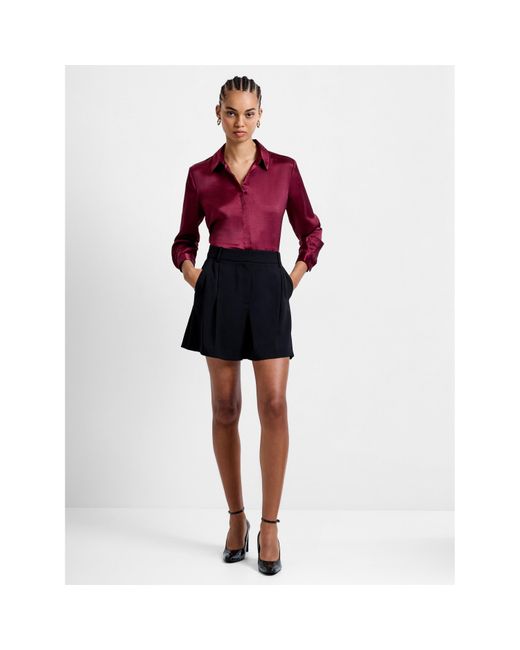 French Connection Red Fc Irinia Long Sleeve Blouse
