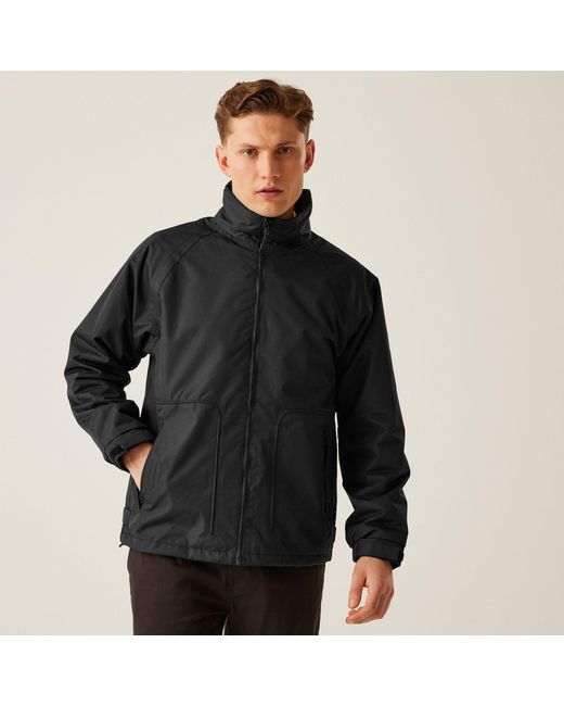 Regatta Gray Hudson Fleece Lined Waterproof Insulated Jac for men