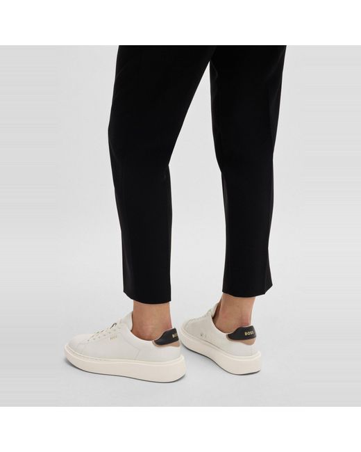Boss White Amber Runners Low-Top Trainers