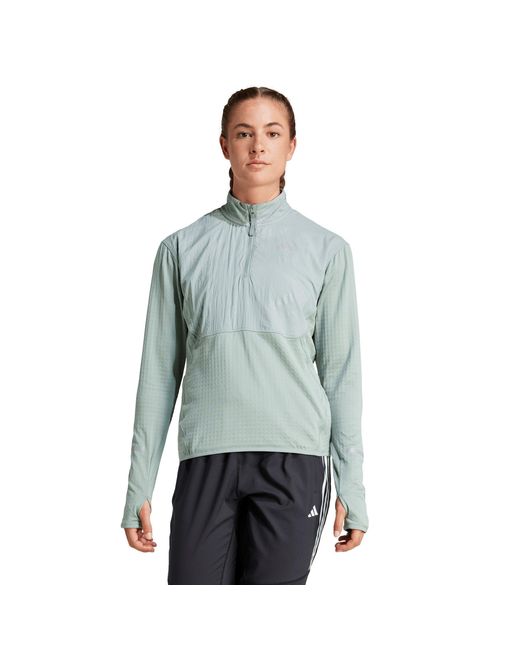 Adidas Blue Ultimate High Visibility Half Zip Performance Tracksuit Top