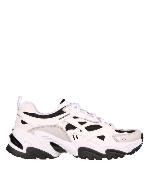 Skechers White Staminav2 Classic Low-Top Trainers