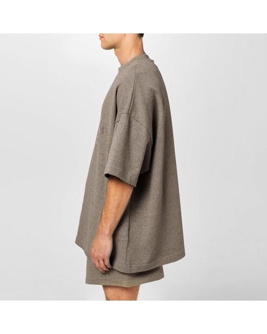 Fear Of God Gray Short Sleeve Tee for men