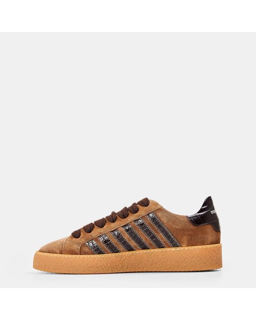DSquared² Brown Low-Top Trainers for men