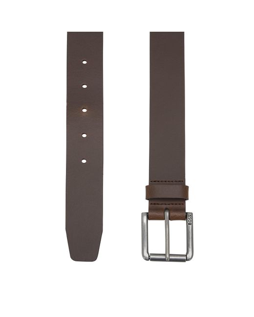 Boss Brown Joris Leather Belt for men