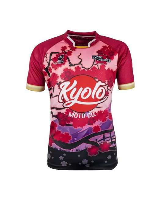 Kooga Red Wbr Kyoto H Rugby Jersey for men