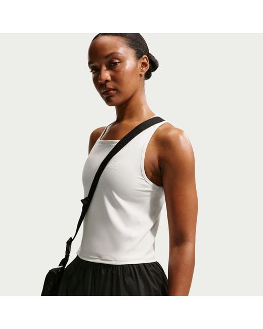Nike White Acg Dri-Fit Trail Running Tank Top