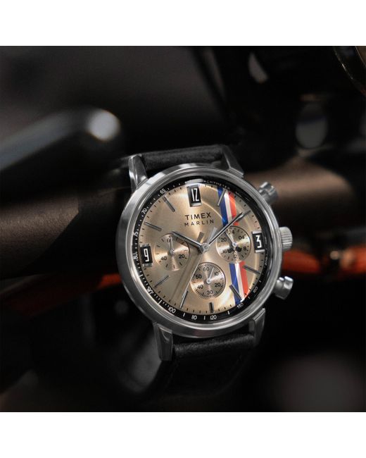 Timex Black L Marlin Analogue Quartz Watch for men