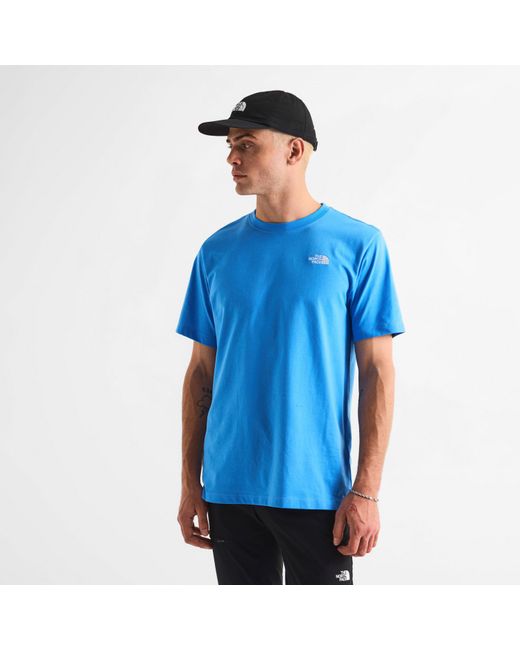 The North Face Blue Regular Fit Simple Dome T-Shirt for men