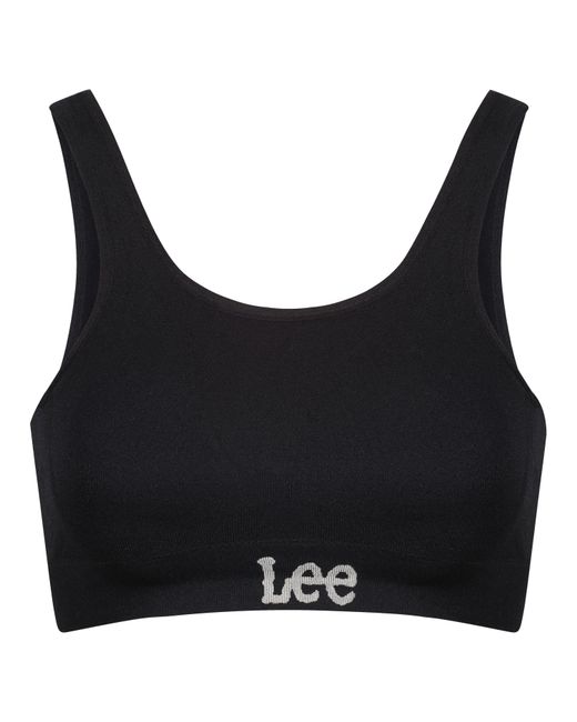 Lee Jeans Black Katie Cropped Jersey Bralette