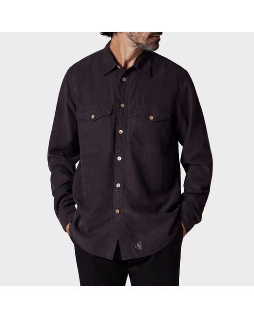 Paul Smith Blue Long Sleeve Tailored Fit Shirt for men